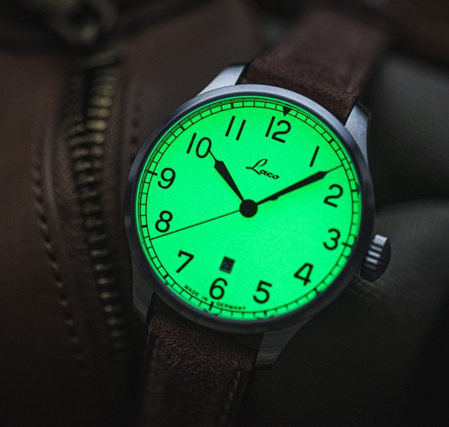 Pilot Watches Special Models by Laco Watches | Model FRANKFURT GMT GRAU
