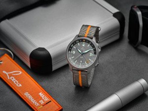 Pilot Watches Special Models by Laco Watches | Model FRANKFURT GMT GRAU